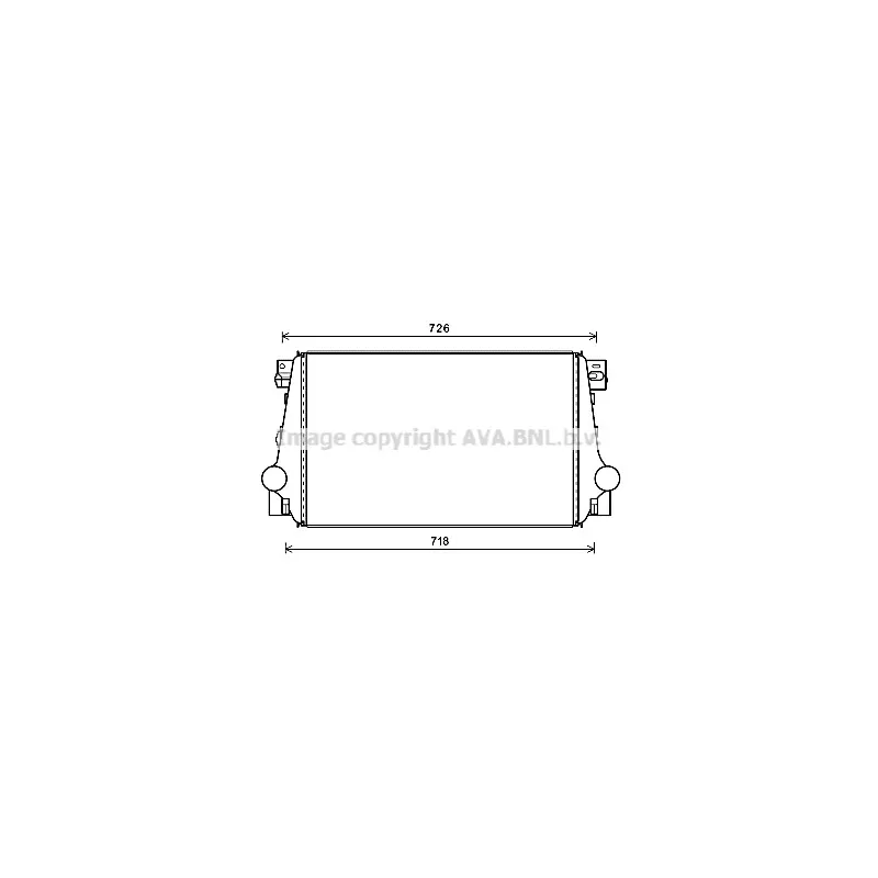 Intercooler, échangeur AVA QUALITY COOLING VN4371