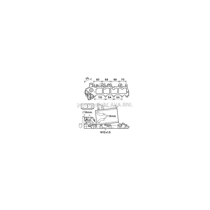 Intercooler, échangeur AVA QUALITY COOLING VN4376