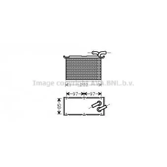 Intercooler, échangeur AVA QUALITY COOLING VN4397