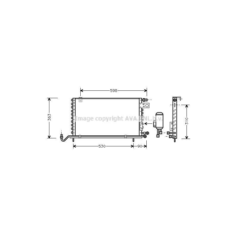 Condenseur, climatisation AVA QUALITY COOLING VN5118