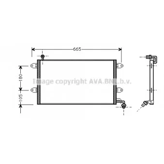 Condenseur, climatisation AVA QUALITY COOLING VN5137