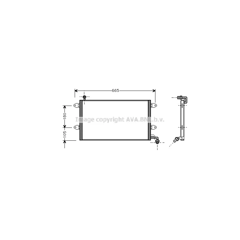Condenseur, climatisation AVA QUALITY COOLING VN5137