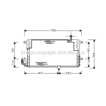 Condenseur, climatisation AVA QUALITY COOLING VN5139