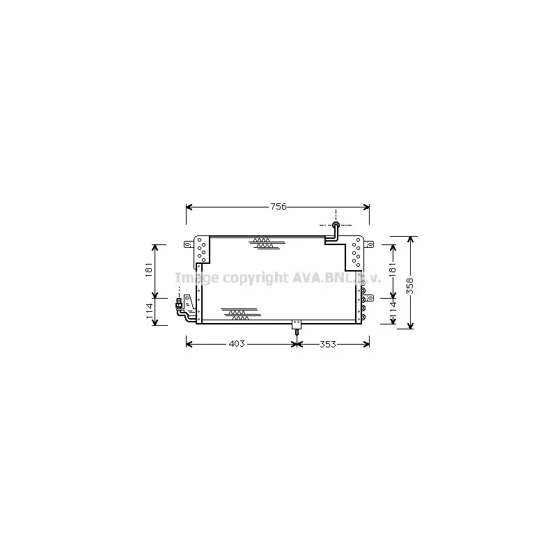 Condenseur, climatisation AVA QUALITY COOLING VN5139