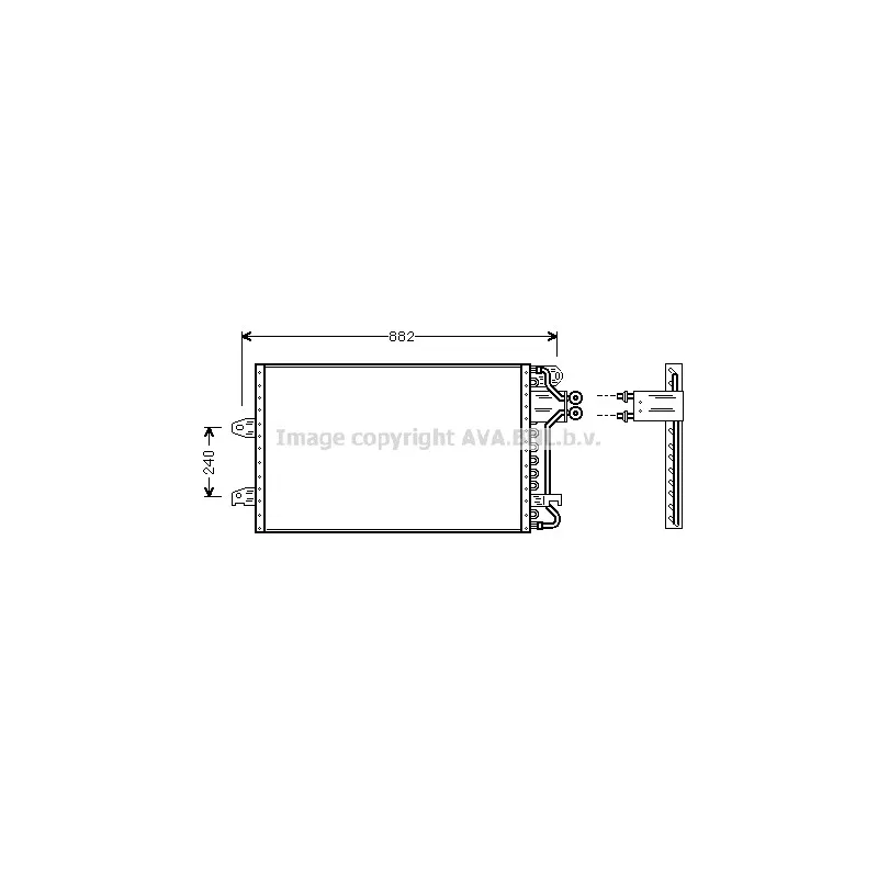 Condenseur, climatisation AVA QUALITY COOLING VN5140