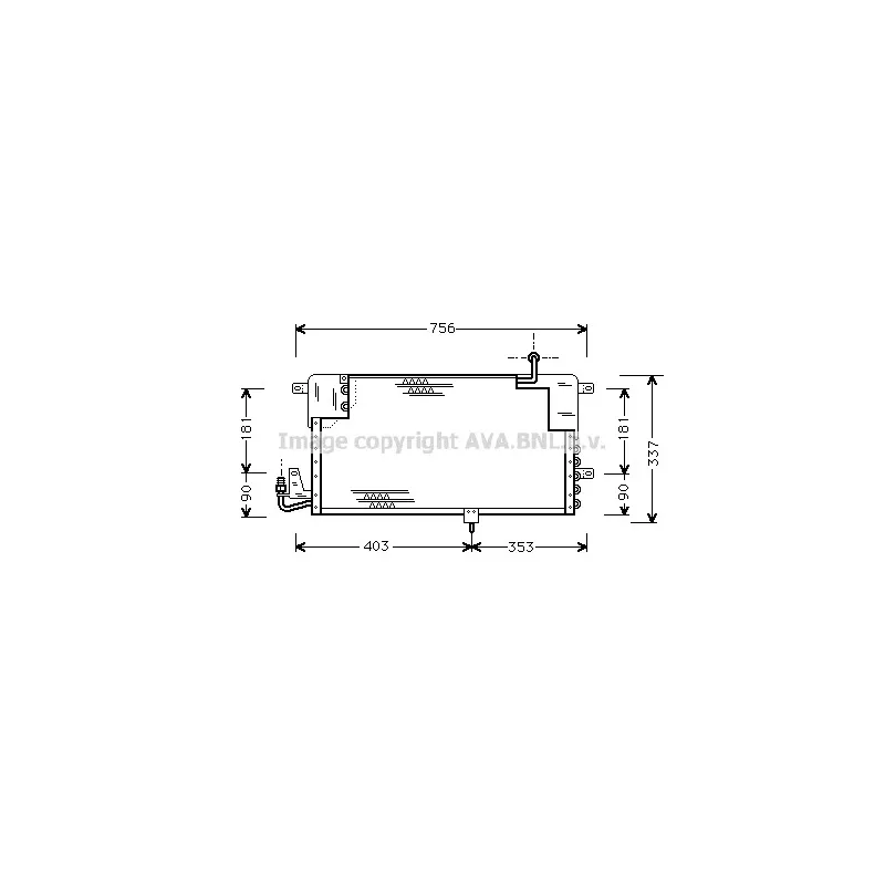 Condenseur, climatisation AVA QUALITY COOLING VN5141