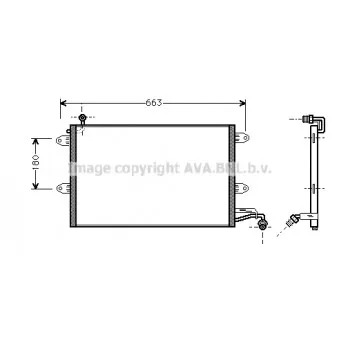 Condenseur, climatisation AVA QUALITY COOLING VN5143