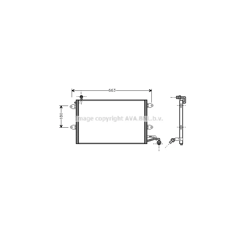 Condenseur, climatisation AVA QUALITY COOLING VN5143