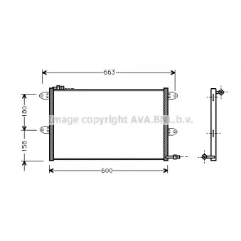 Condenseur, climatisation AVA QUALITY COOLING VN5144