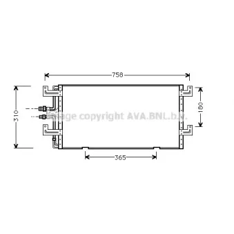 Condenseur, climatisation AVA QUALITY COOLING VN5145