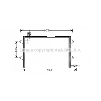 Condenseur, climatisation AVA QUALITY COOLING VN5146