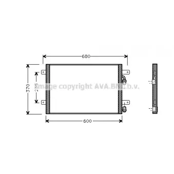Condenseur, climatisation AVA QUALITY COOLING VN5153