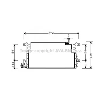 Condenseur, climatisation AVA QUALITY COOLING VN5161