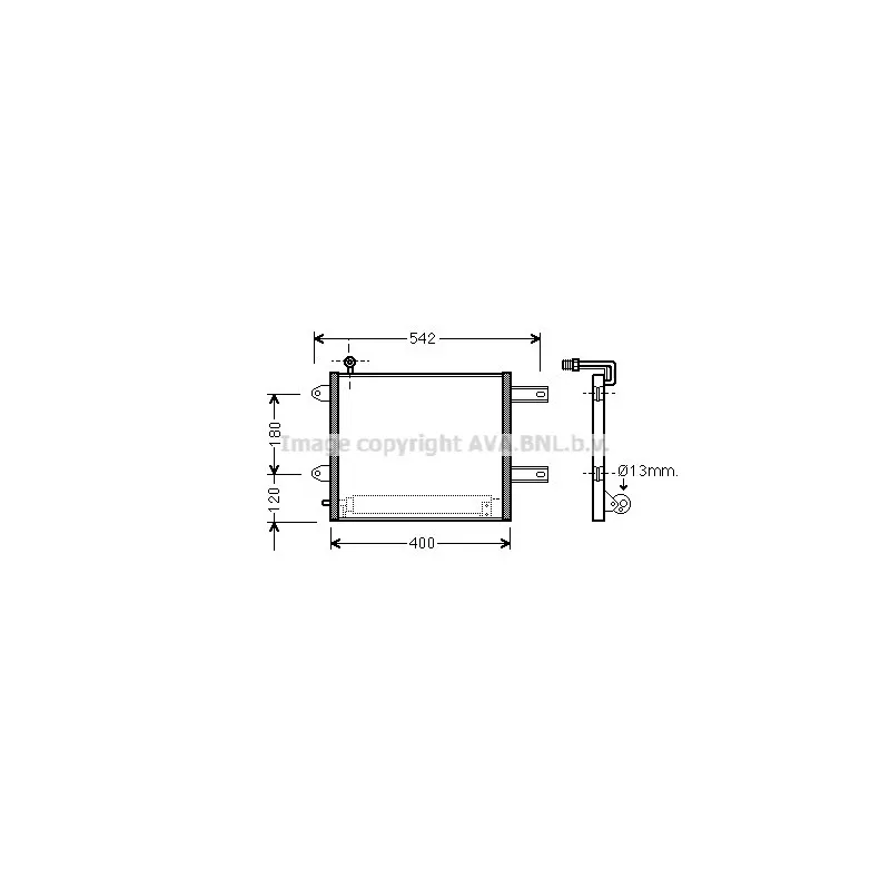 Condenseur, climatisation AVA QUALITY COOLING VN5177D