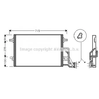 Condenseur, climatisation AVA QUALITY COOLING VN5189