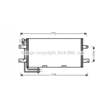 Condenseur, climatisation AVA QUALITY COOLING VN5195