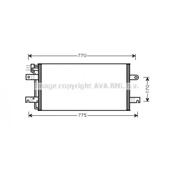 Condenseur, climatisation AVA QUALITY COOLING VN5197