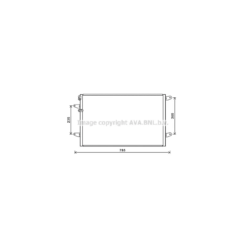 Condenseur, climatisation AVA QUALITY COOLING VN5379