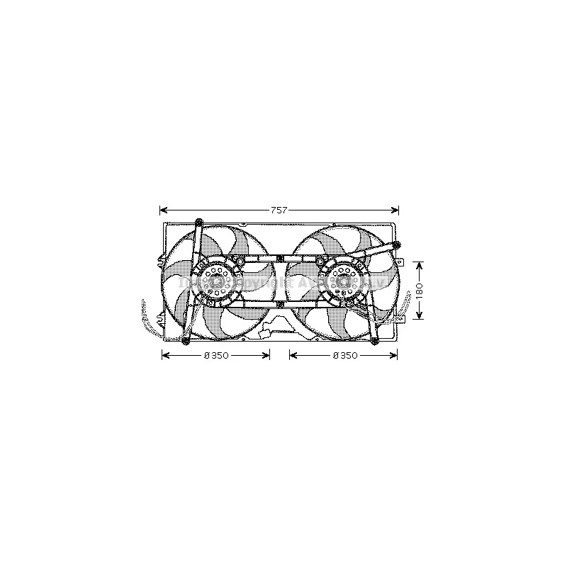 Ventilateur, refroidissement du moteur AVA QUALITY COOLING VN7504
