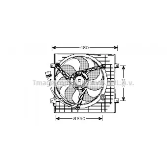 Ventilateur, refroidissement du moteur AVA QUALITY COOLING VN7506