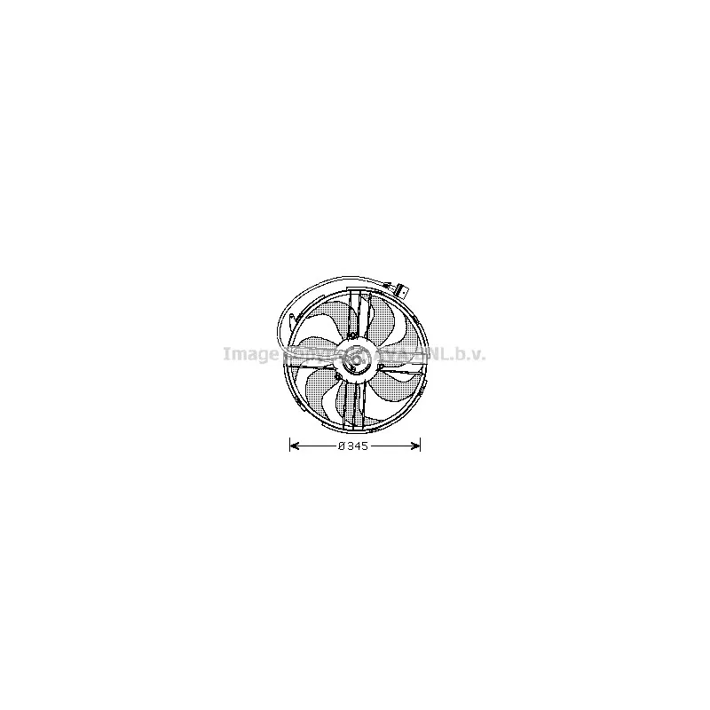 Ventilateur, refroidissement du moteur AVA QUALITY COOLING VN7512