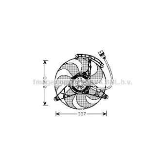 Ventilateur, refroidissement du moteur AVA QUALITY COOLING VN7516