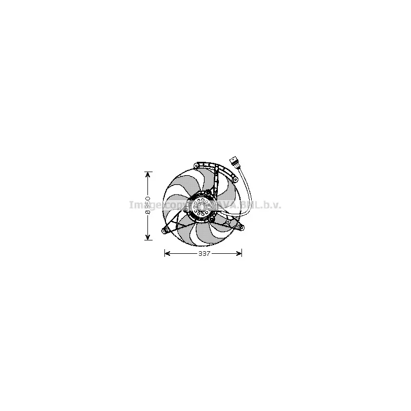 Ventilateur, refroidissement du moteur AVA QUALITY COOLING VN7516