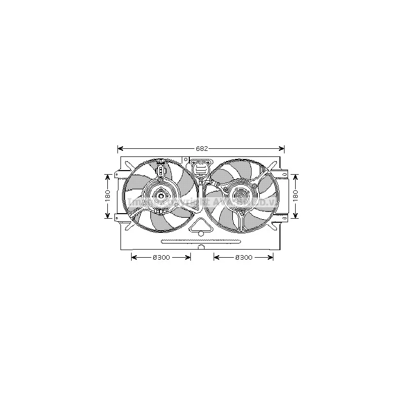 Ventilateur, refroidissement du moteur AVA QUALITY COOLING VN7518