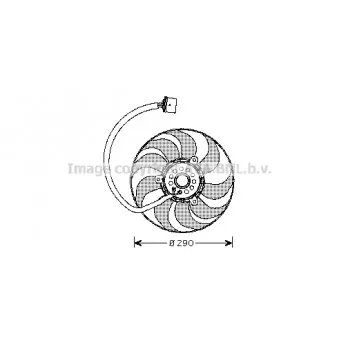 Ventilateur, refroidissement du moteur AVA QUALITY COOLING VN7520