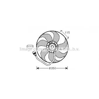 Ventilateur, refroidissement du moteur AVA QUALITY COOLING VN7521