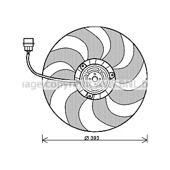 Ventilateur, refroidissement du moteur AVA QUALITY COOLING VN7526