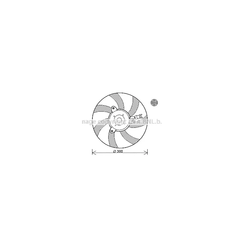 Ventilateur, refroidissement du moteur AVA QUALITY COOLING VN7527