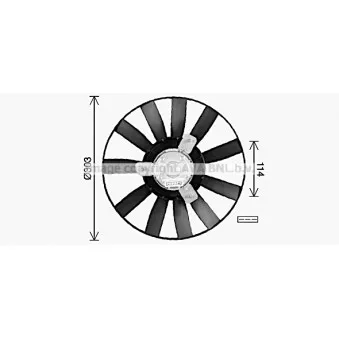 Ventilateur, refroidissement du moteur AVA QUALITY COOLING VN7548