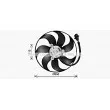 Ventilateur, refroidissement du moteur AVA QUALITY COOLING VN7553 - Visuel 1