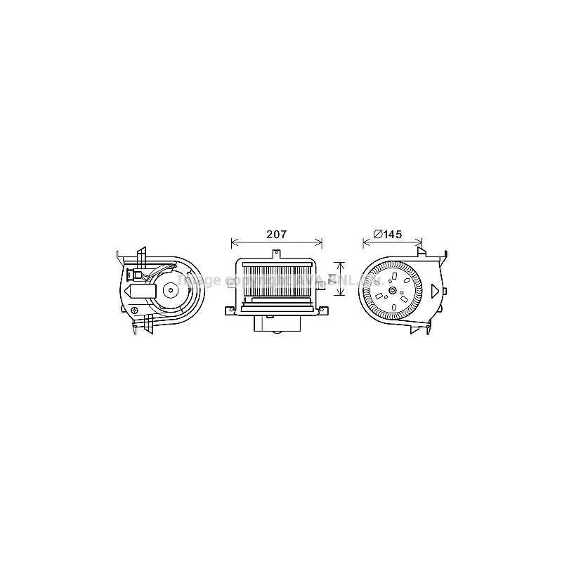 Moteur électrique, pulseur d'air habitacle AVA QUALITY COOLING VN8350