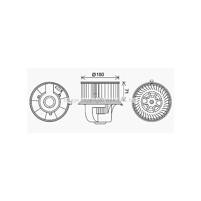Moteur électrique, pulseur d'air habitacle AVA QUALITY COOLING VN8406