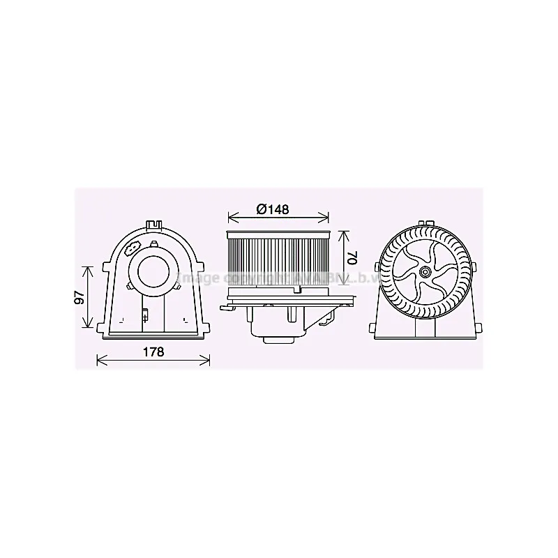 Moteur électrique, pulseur d'air habitacle AVA QUALITY COOLING VN8408