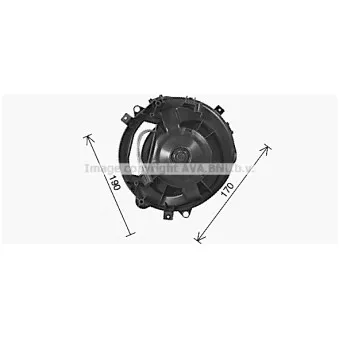 Moteur électrique, pulseur d'air habitacle AVA QUALITY COOLING VN8423