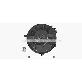 Moteur électrique, pulseur d'air habitacle AVA QUALITY COOLING VN8432