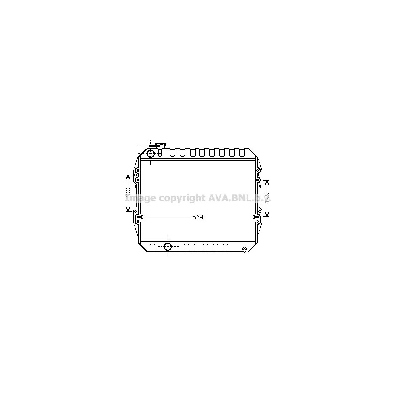 Radiateur, refroidissement du moteur AVA QUALITY COOLING VNA2088