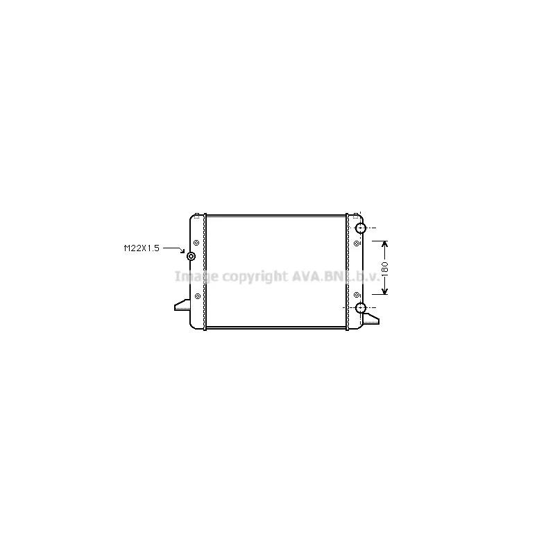 Radiateur, refroidissement du moteur AVA QUALITY COOLING VNA2120