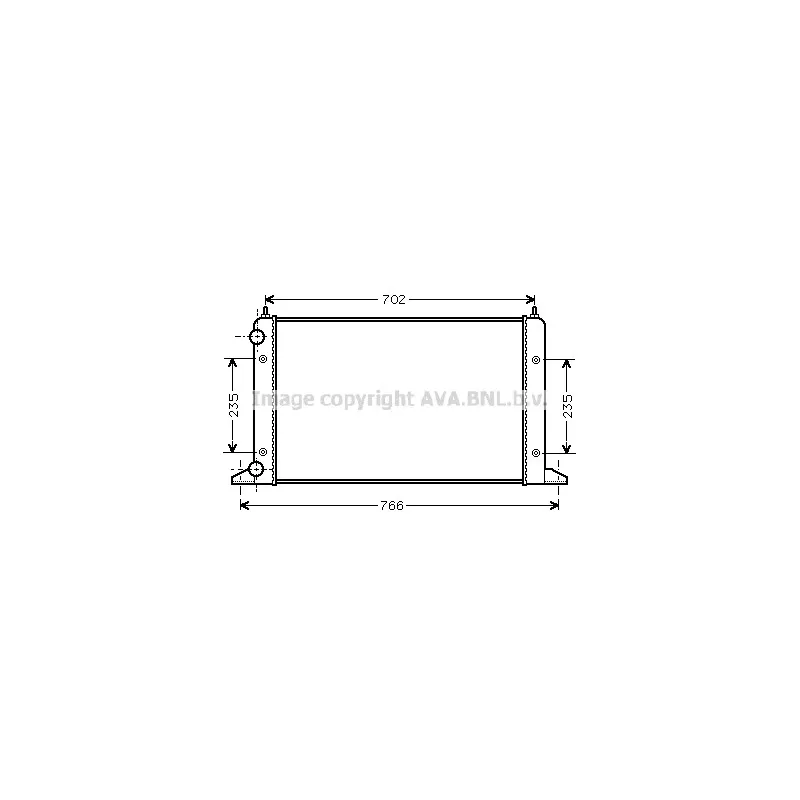 Radiateur, refroidissement du moteur AVA QUALITY COOLING VNA2133