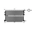 Radiateur, refroidissement du moteur AVA QUALITY COOLING VNA2383 - Visuel 1