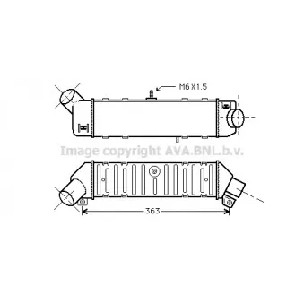 Intercooler, échangeur AVA QUALITY COOLING VNA4162