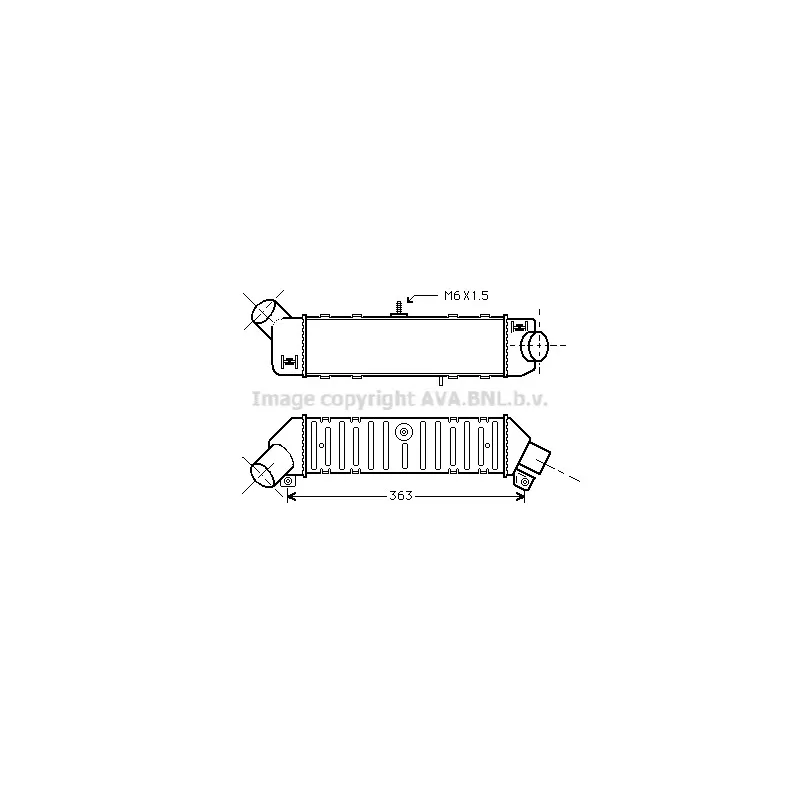Intercooler, échangeur AVA QUALITY COOLING VNA4162