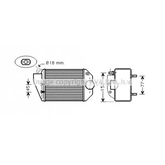 Intercooler, échangeur AVA QUALITY COOLING VNA4221