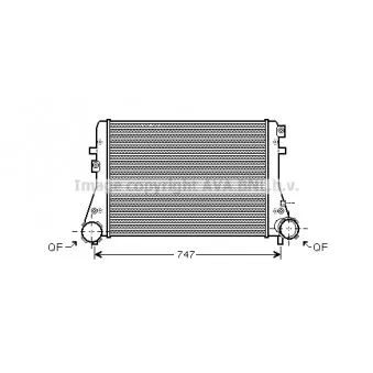 Intercooler, échangeur AVA QUALITY COOLING VNA4227