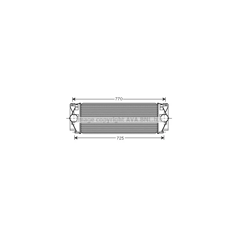 Intercooler, échangeur AVA QUALITY COOLING VNA4267
