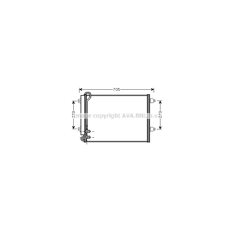 Condenseur, climatisation AVA QUALITY COOLING VNA5225D