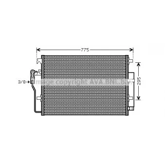 Condenseur, climatisation AVA QUALITY COOLING VNA5277D